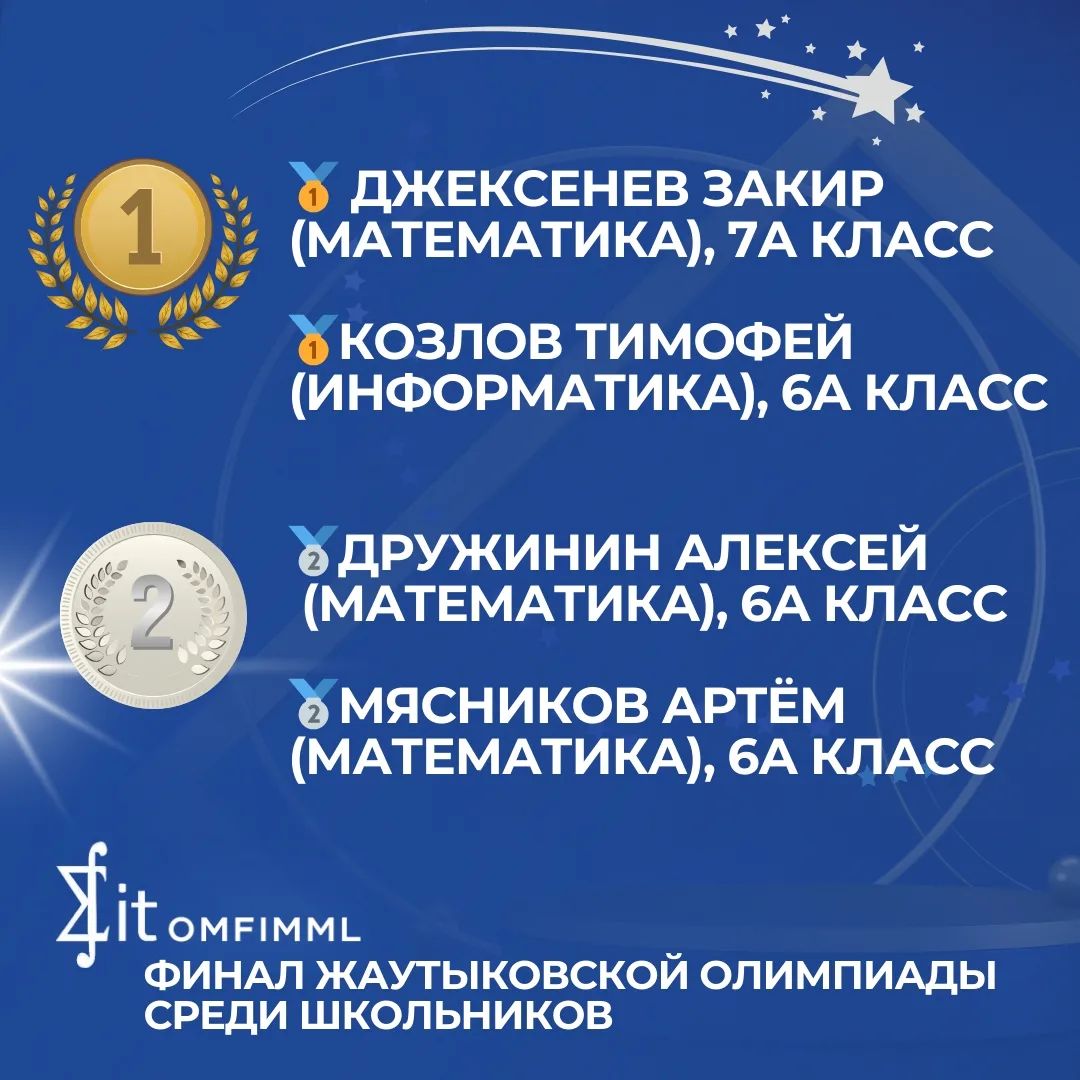 Финал Жаутыковской олимпиады среди школьников