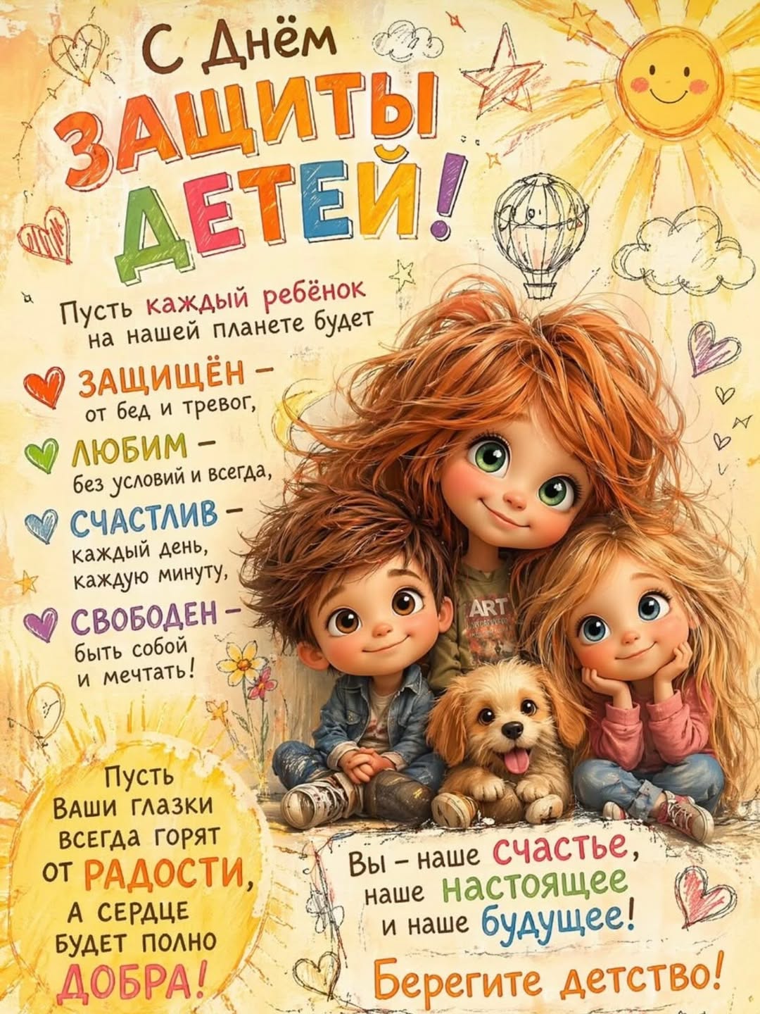 Балаларды қорғау күні құтты болсын!